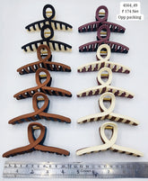 Impression Stylish Colored Plastic Hair Clutcher (Pack of 12)